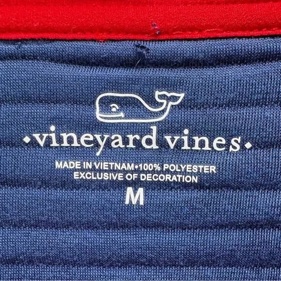 Vineyard Vines Womens 1/4 Snap Quilted Channel Placket Pullover Sweater Top Med - Picture 11 of 16